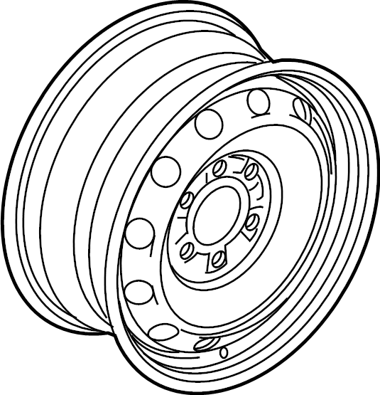 View 5L3Z1015DA Wheel Full-Sized Product Image