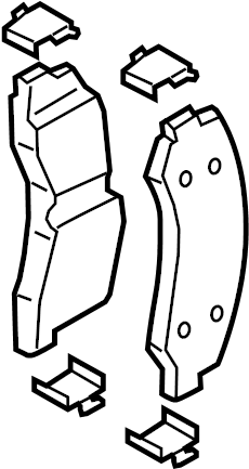 View JL3Z2001B Disc Brake Pad Set (Front) Full-Sized Product Image