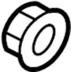 View W706840S440 Nut. Bracket. (Front, Rear) Full-Sized Product Image