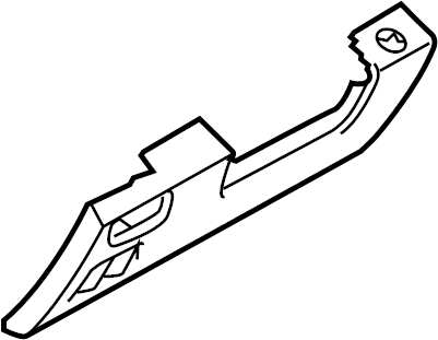 View FL3Z1504459AE Instrument Panel Knee Bolster Full-Sized Product Image