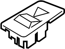 View FL3Z14528BA Switch. Housing. Door. Bezel.  Full-Sized Product Image