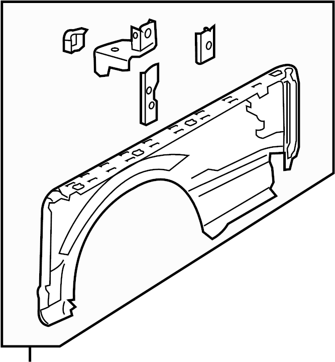 View FL3Z9827841B Truck Bed Panel (Rear) Full-Sized Product Image