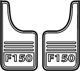 View VHL3Z16A550H Mud Flap Kit Full-Sized Product Image