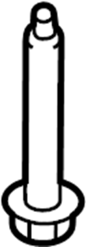 View W718177S439 Leaf Spring Bumper Bolt (Rear) Full-Sized Product Image