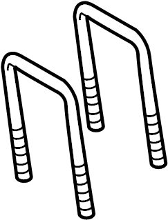 View 9L3Z5705B Leaf Spring Axle U - Bolt.  Full-Sized Product Image