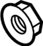 View W701152S440 Nut.  Full-Sized Product Image