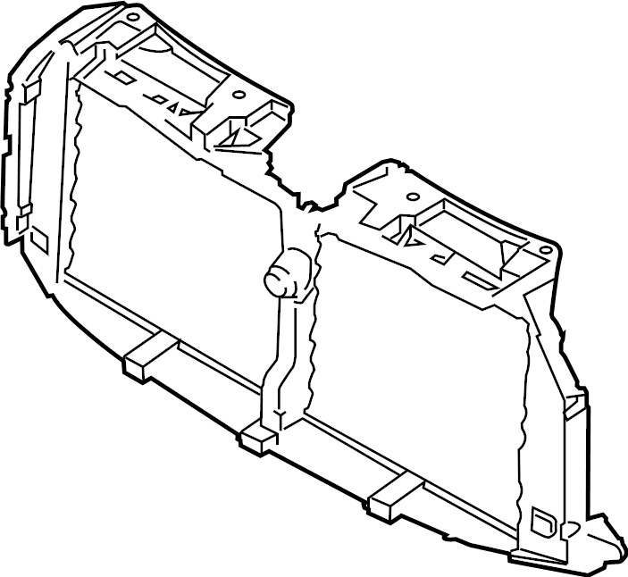 View ML3Z8475D Radiator Shutter Assembly (Upper) Full-Sized Product Image