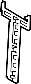 View ML3Z8472A Radiator Shutter Spacer (Upper) Full-Sized Product Image