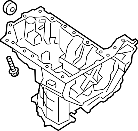 View JL3Z6K040B Engine Oil Pan (Upper) Full-Sized Product Image