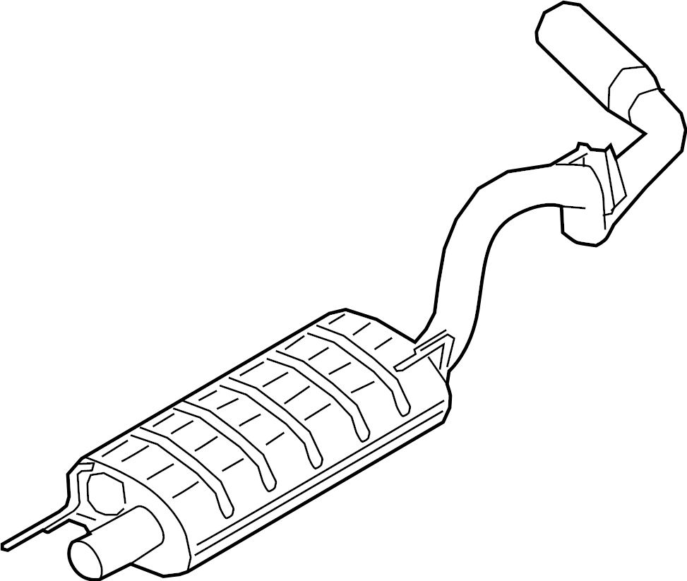 View ML3Z5230H Exhaust Muffler (Rear) Full-Sized Product Image