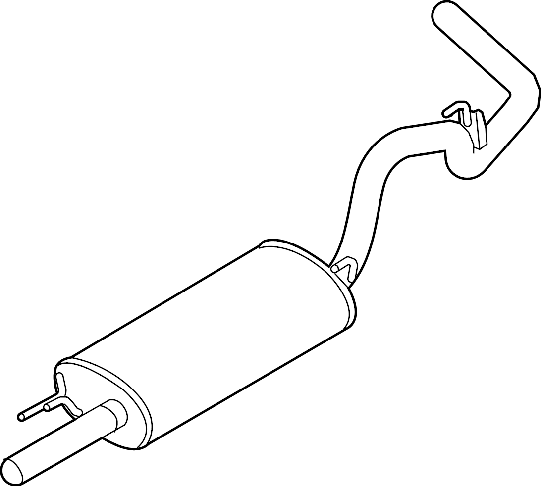 View ML3Z5230E Exhaust Muffler (Rear) Full-Sized Product Image