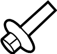 View W719525S439 Seal screw. Steering Coupling Boot Bolt.  Full-Sized Product Image