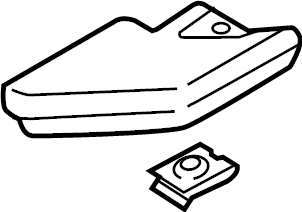View FL3Z16N454BA Running Board End Cap (Front) Full-Sized Product Image
