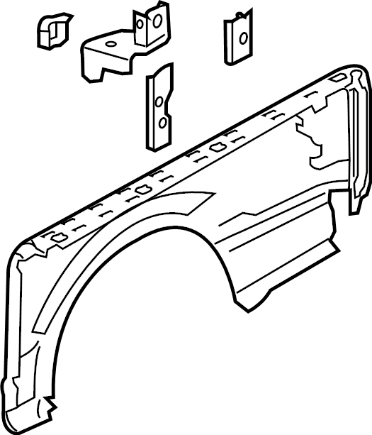 View ML3Z9827841C Panel - Body Side. (Rear) Full-Sized Product Image