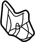 View F75Z5775BB Mount bracket.  Full-Sized Product Image