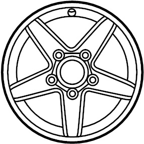 View XL3Z1007AA Wheel Full-Sized Product Image