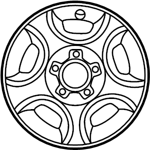View XL3Z1007CA Wheel Full-Sized Product Image