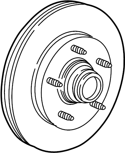 View YL3Z1V102F Rotor. Hub. Disc. Brake. (Front) Full-Sized Product Image