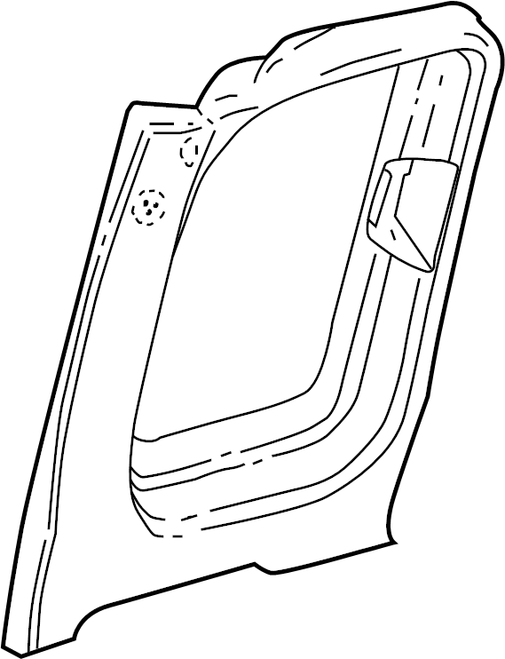 View F65Z1825508AAD Door Window Molding (Front, Rear, Upper) Full-Sized Product Image