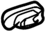 View F65Z9900064AAA Tie Down Hook (Rear) Full-Sized Product Image