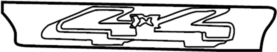 View YL3Z9925622BBC Truck Bed Decal Full-Sized Product Image