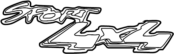 View XL3Z9925622DAA Truck Bed Decal Full-Sized Product Image