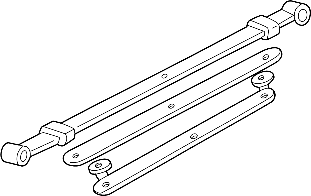 View 4L3Z5560XA Leaf Spring Assembly (Rear) Full-Sized Product Image