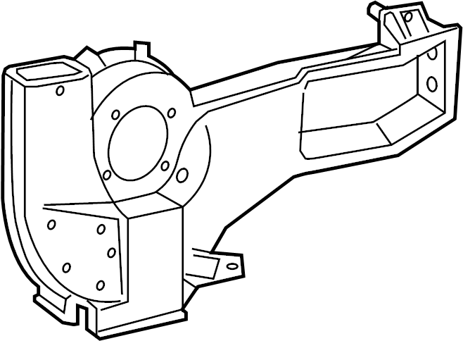 View 9C2Z18D283A HVAC Unit Case (Rear, Lower) Full-Sized Product Image