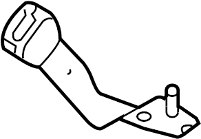 View 8C2Z16601A90AA Seat Belt Receptacle Full-Sized Product Image