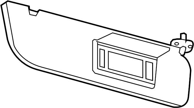 View 5C2Z1504105AA Sun Visor Full-Sized Product Image