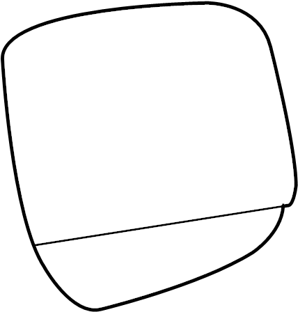 View 7C2Z17K707B Door Mirror Glass (Rear) Full-Sized Product Image