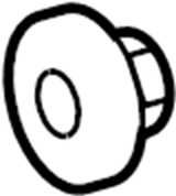 View N620365S437 Door Glass Nut (Rear) Full-Sized Product Image