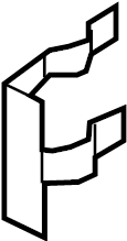 View F6UZ1522023AA Door Lock Cylinder Clip Full-Sized Product Image