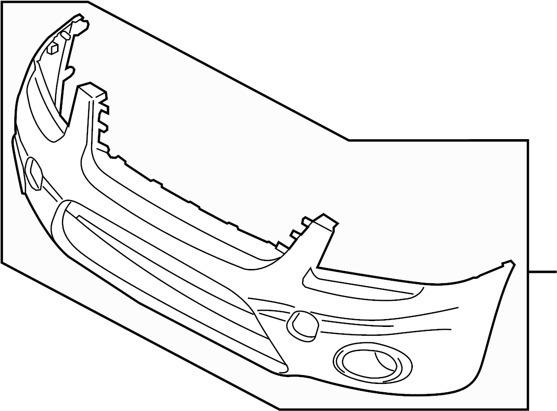 View 9T1Z17D957EB Bumper Cover (Front, Upper) Full-Sized Product Image