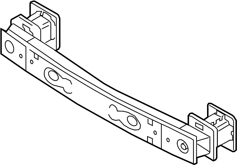 View 9T1Z17757A Bumper Impact Bar (Front) Full-Sized Product Image
