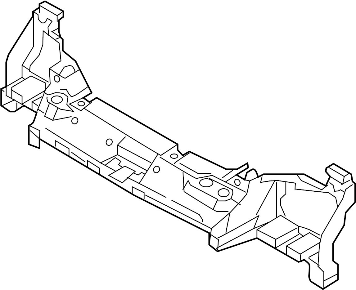 View 9T1Z8A284B Radiator Support Panel (Front, Upper, Lower) Full-Sized Product Image