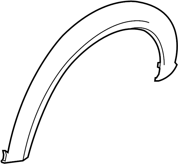 View 7T1Z58278L00AA Wheel Arch Molding Full-Sized Product Image
