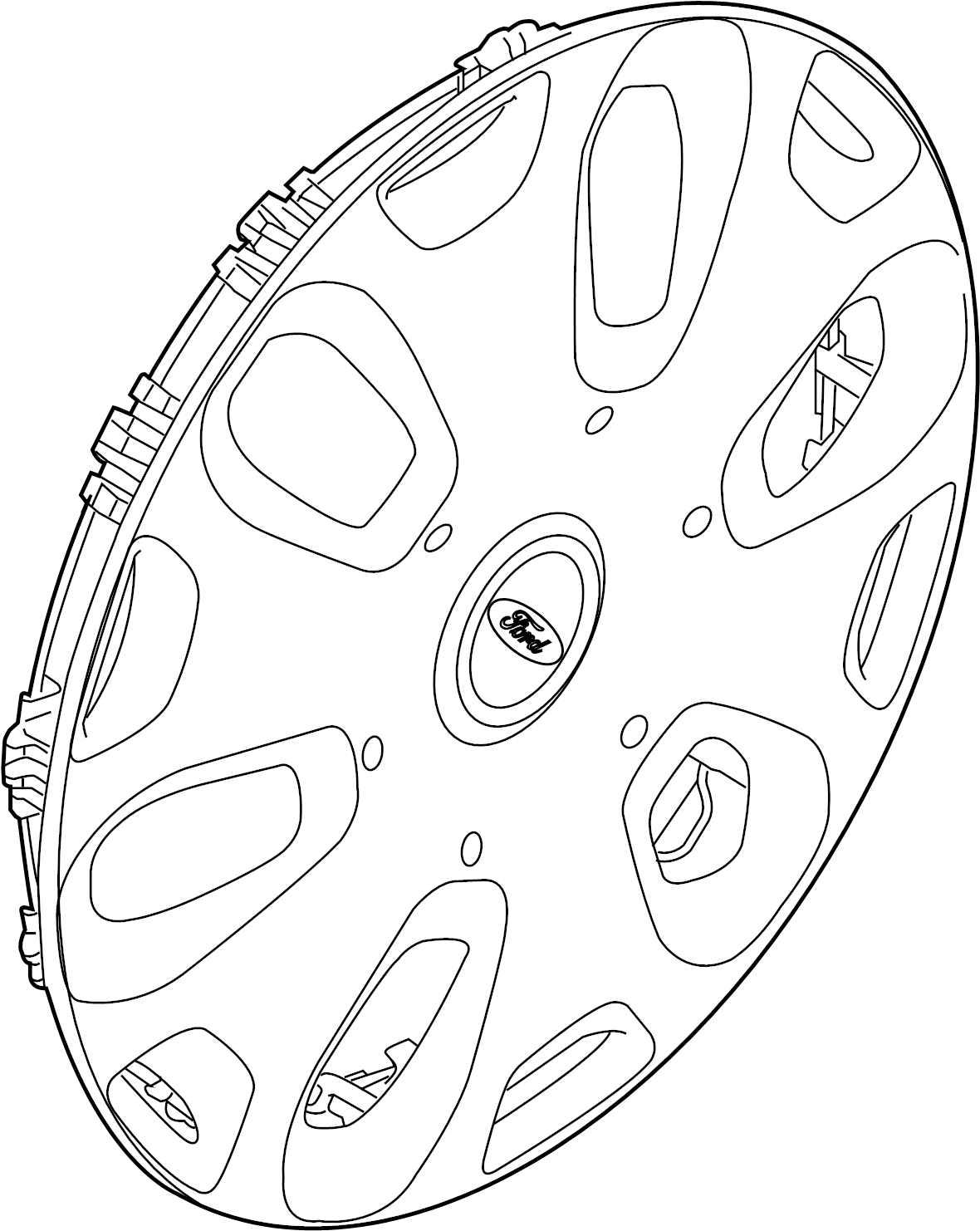View 9T1Z1130A Wheel Cover Full-Sized Product Image