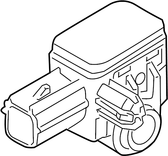 View 8V4Z14B004A Air Bag Impact Sensor (Front) Full-Sized Product Image