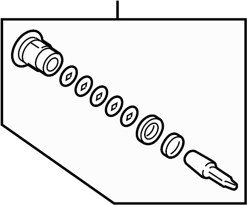 View 2T1Z18168A Door Lock Cylinder Full-Sized Product Image