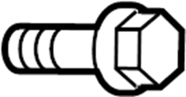 View W504263S424 Door Interior Handle Trim Bolt Full-Sized Product Image