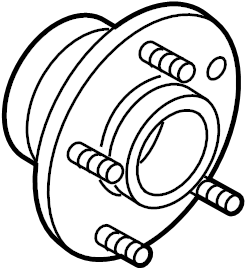 View 7T1Z1104B Wheel Bearing and Hub Assembly (Rear) Full-Sized Product Image