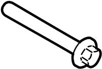 View W704431S442 Radiator Support Panel Reinforcement Bolt (Front, Lower) Full-Sized Product Image