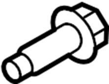 View W500222S442 Bolt. Support. Bracket. (Rear, Lower) Full-Sized Product Image
