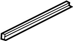 View DT1Z1520519A Door. Weatherstrip. Weatherstrip. Seal. (Upper) Full-Sized Product Image