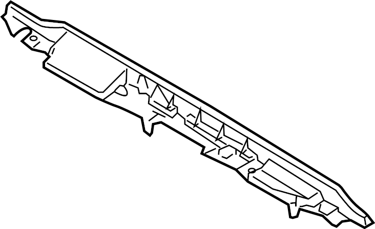 View AC2Z19E672A Radiator Support Air Deflector (Front, Upper) Full-Sized Product Image