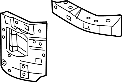 View HC2Z16153B Radiator Support Side Panel Full-Sized Product Image