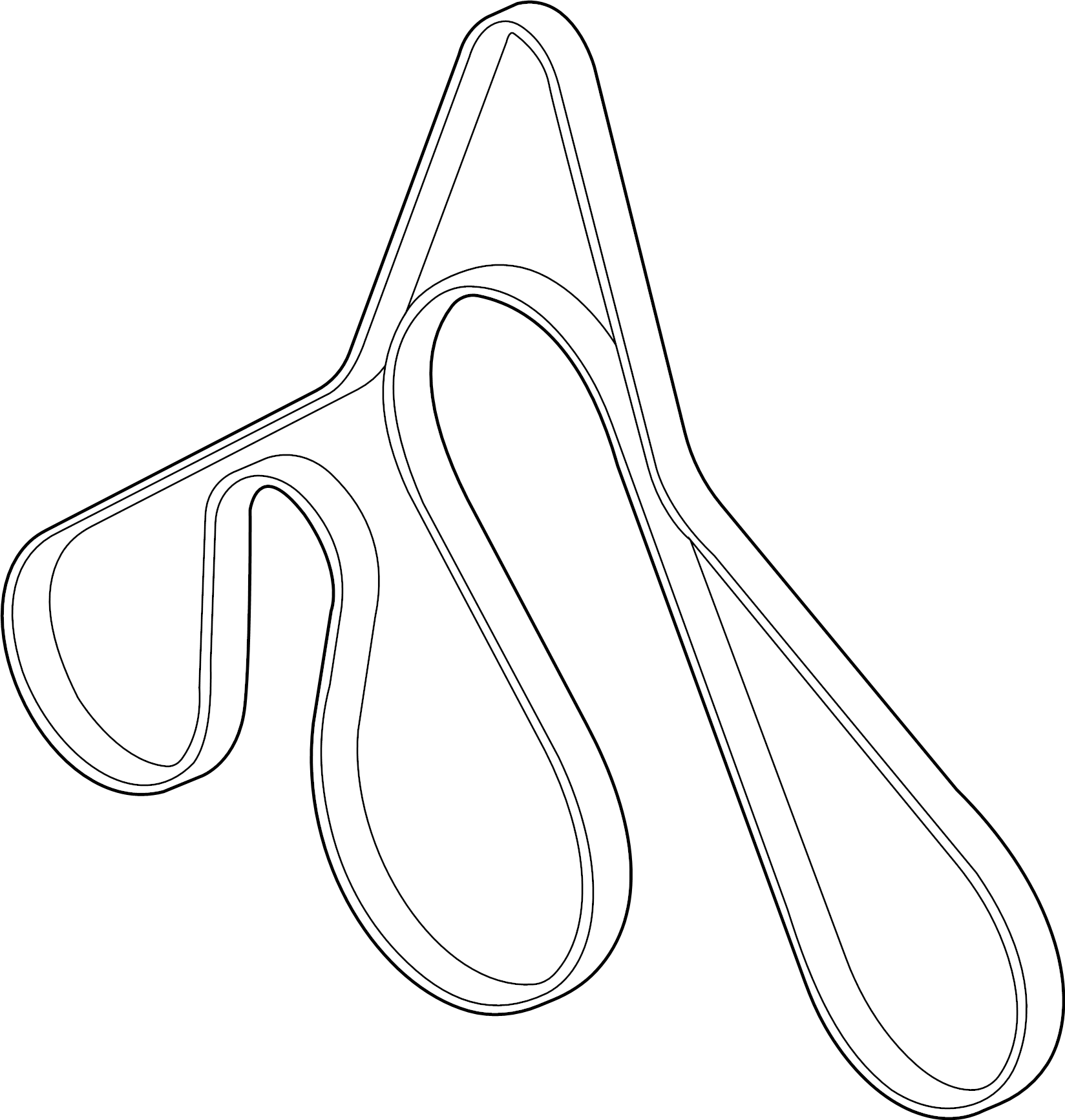 View AL3Z8620B Serpentine Belt Full-Sized Product Image