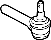 View 8C2Z3A131C Steering Tie Rod End Full-Sized Product Image