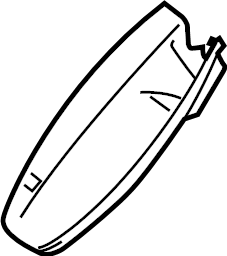 View DT1Z17D550A Interior Rear View Mirror Cover (Upper, Lower) Full-Sized Product Image